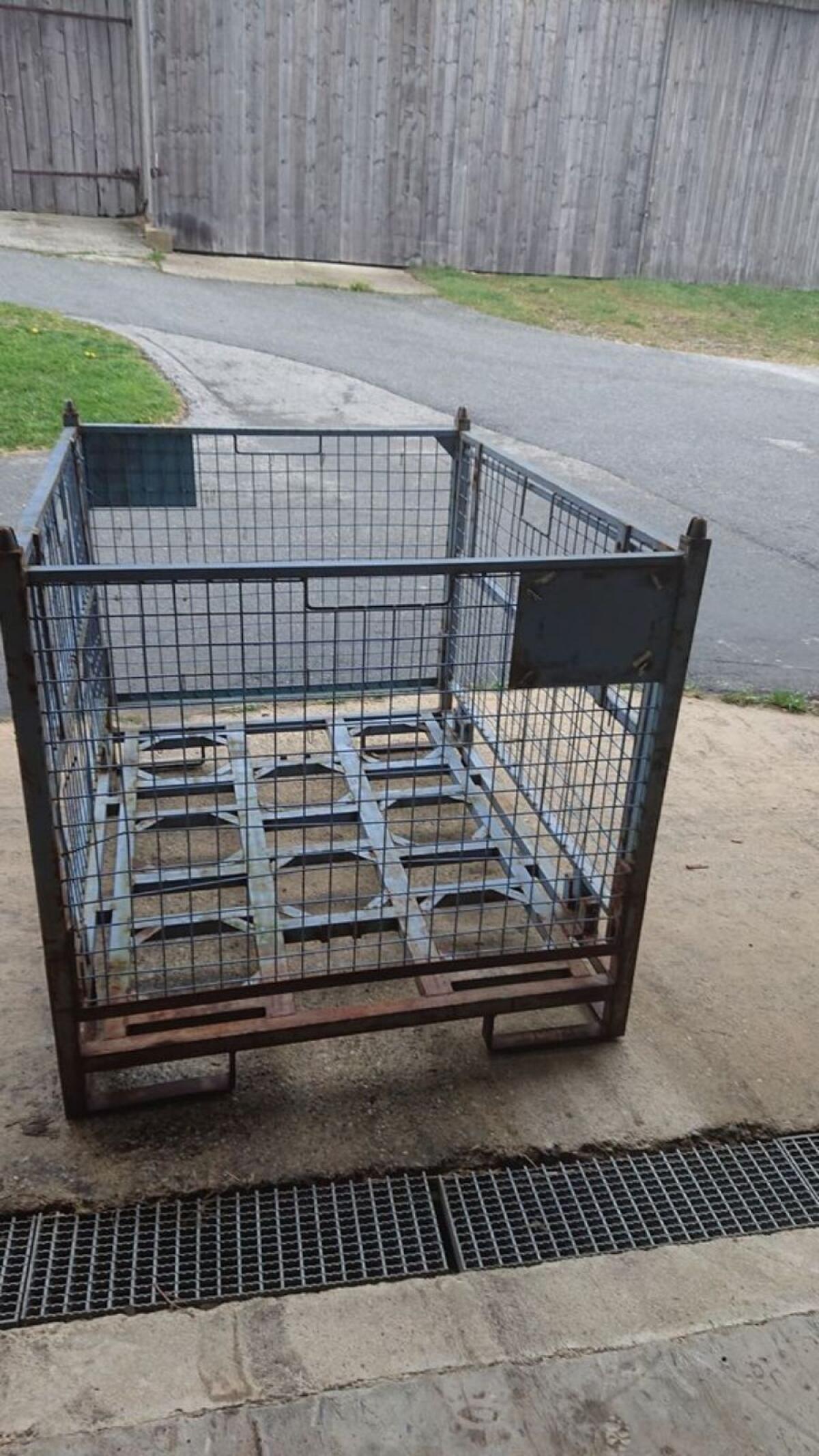 Gitterbox gebraucht, schwere Ausführung, zusammenklappbar 1