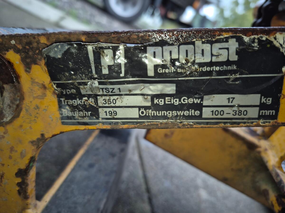 Rabattengreifer, Versetzzange, Bordsteinzange Probst TSZ 1 350 kg 3