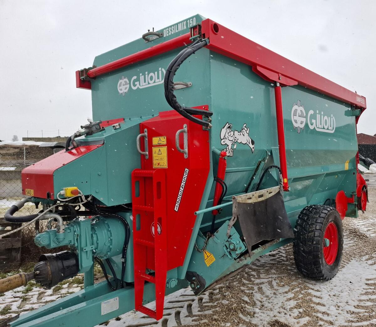 Futtermischwagen mit Fräse, Fräsmischwagen, Gilioli 15m³ 1