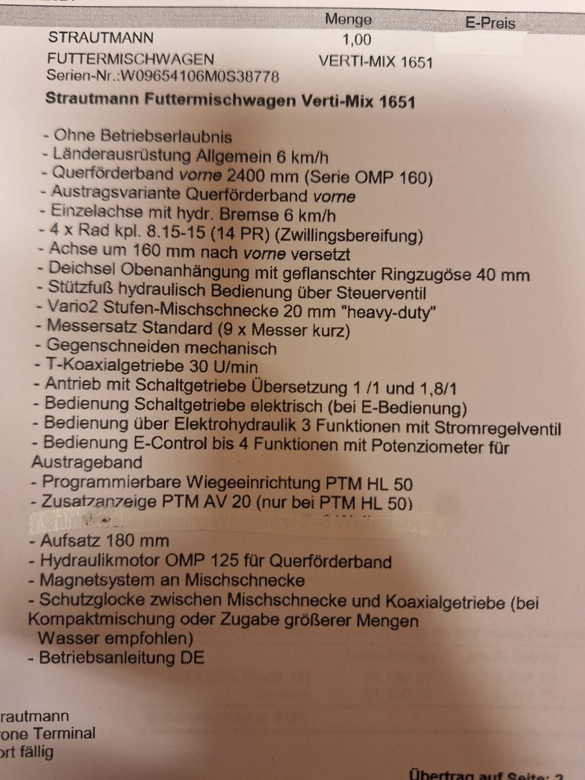 Futtermischwagen Verti-Mix 1651 Bj. 2022 Top Zustand 2