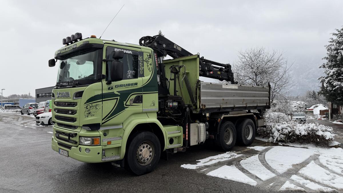 Scania R490 CB 6x4, Kipper mit Frontkran 1