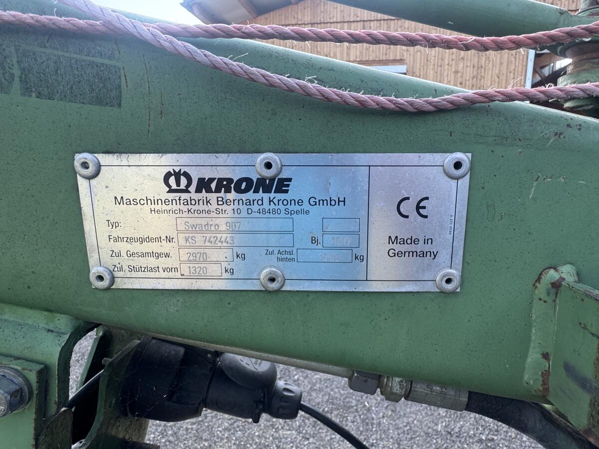 Krone Seitenschwader Swadro 907 3
