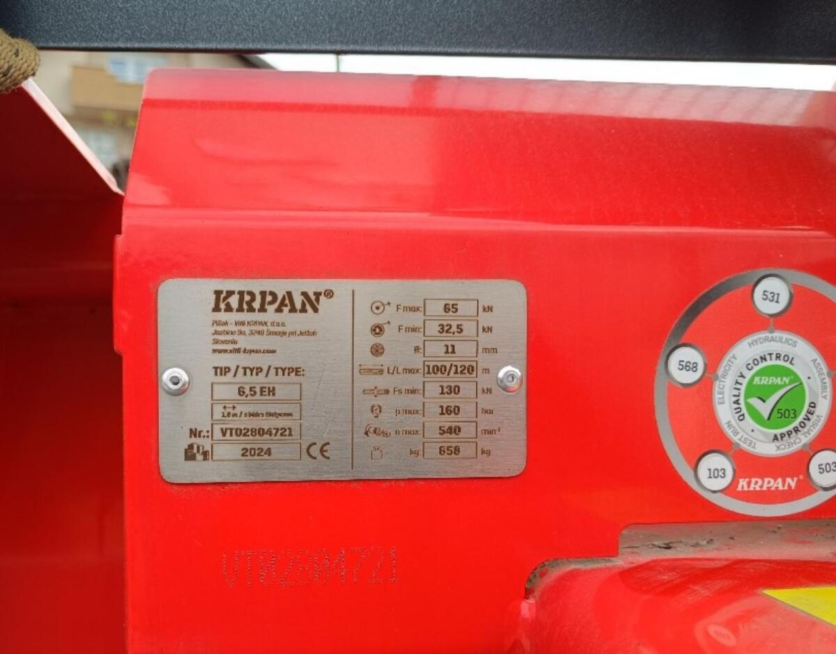 Seilwinde Krpan 6.5 EH, Terra Funk, neue 3