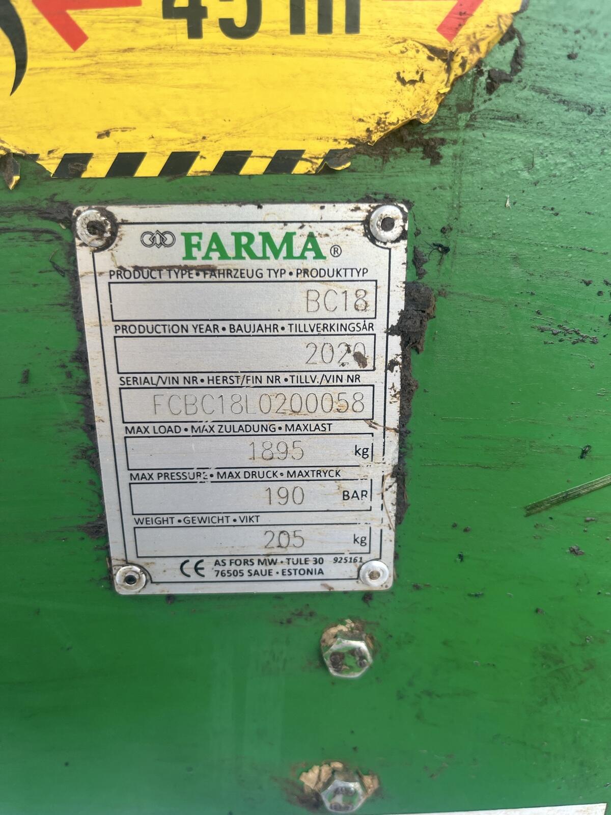 Farma BC18 Fällgreifer 3
