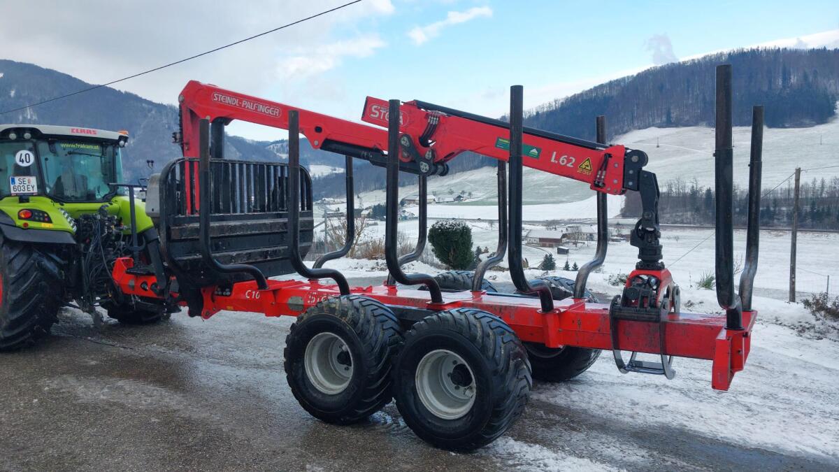 Stepa C10 mit 6285 Kran Bj. 2020 Forstkrananhänger Rückewagen 2