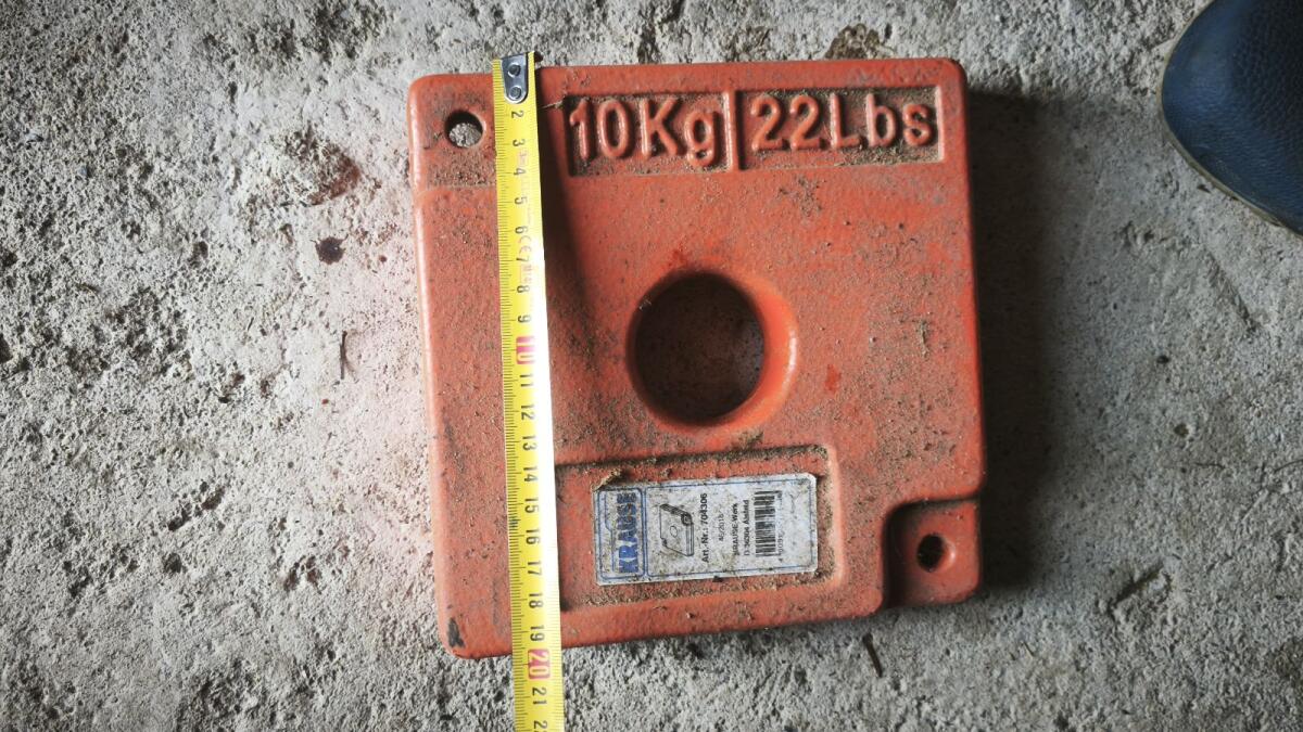 Gewichte Ballast Stahl Eisen 10 kg 2