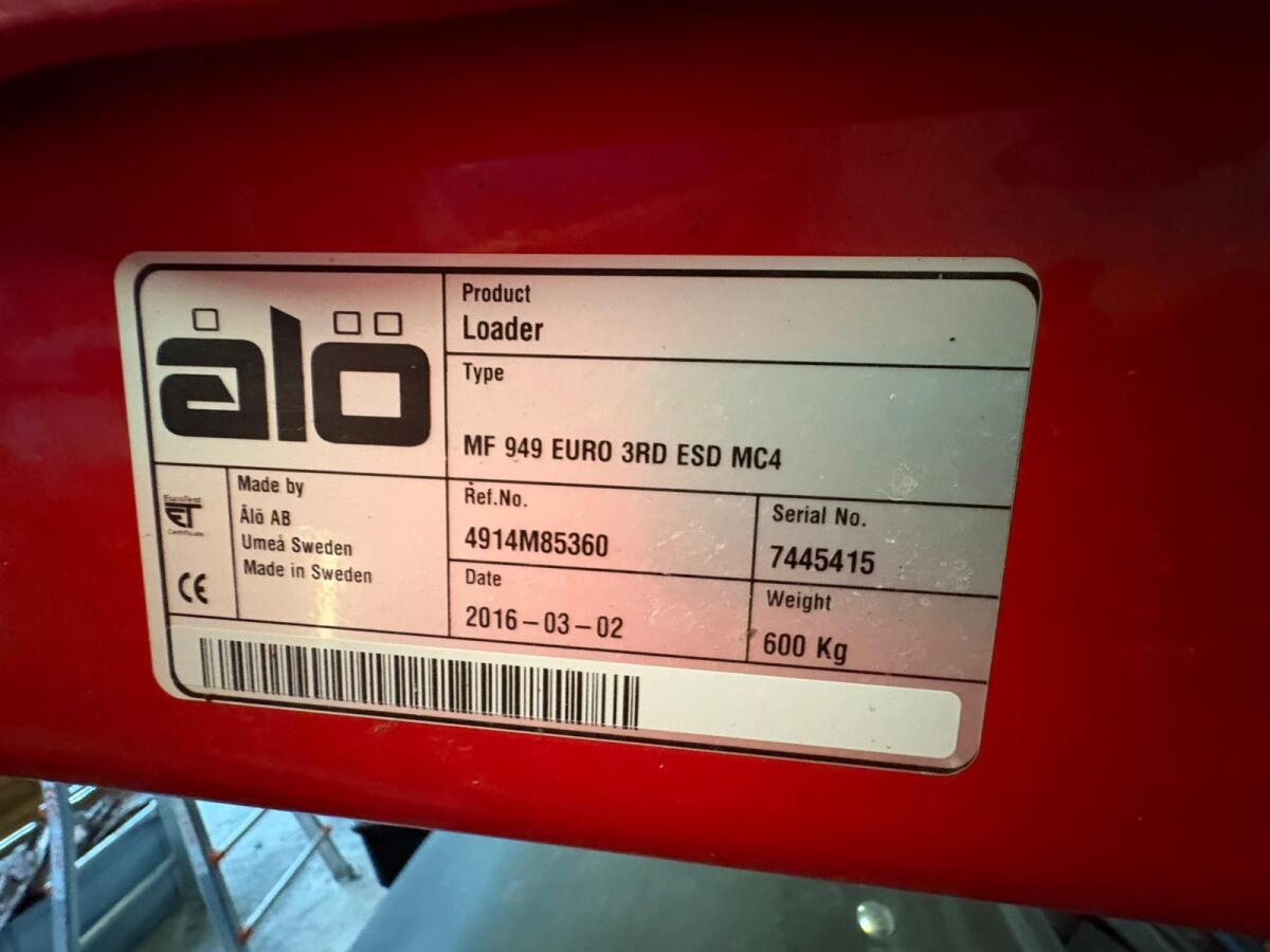 Alö/Massey Ferguson Frontlader 949 3