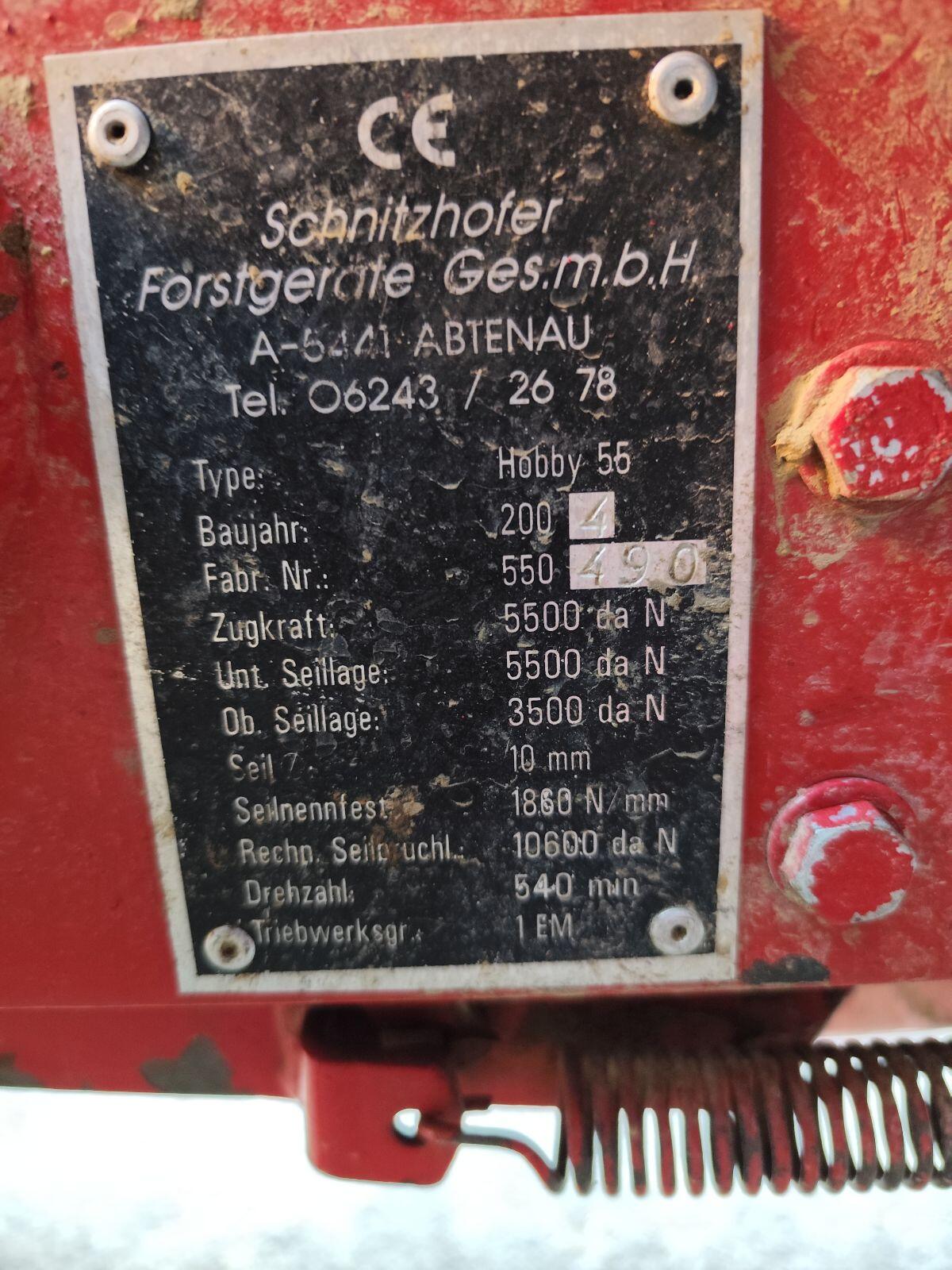 Seilwinde Holzknecht/Impos HS 155 3