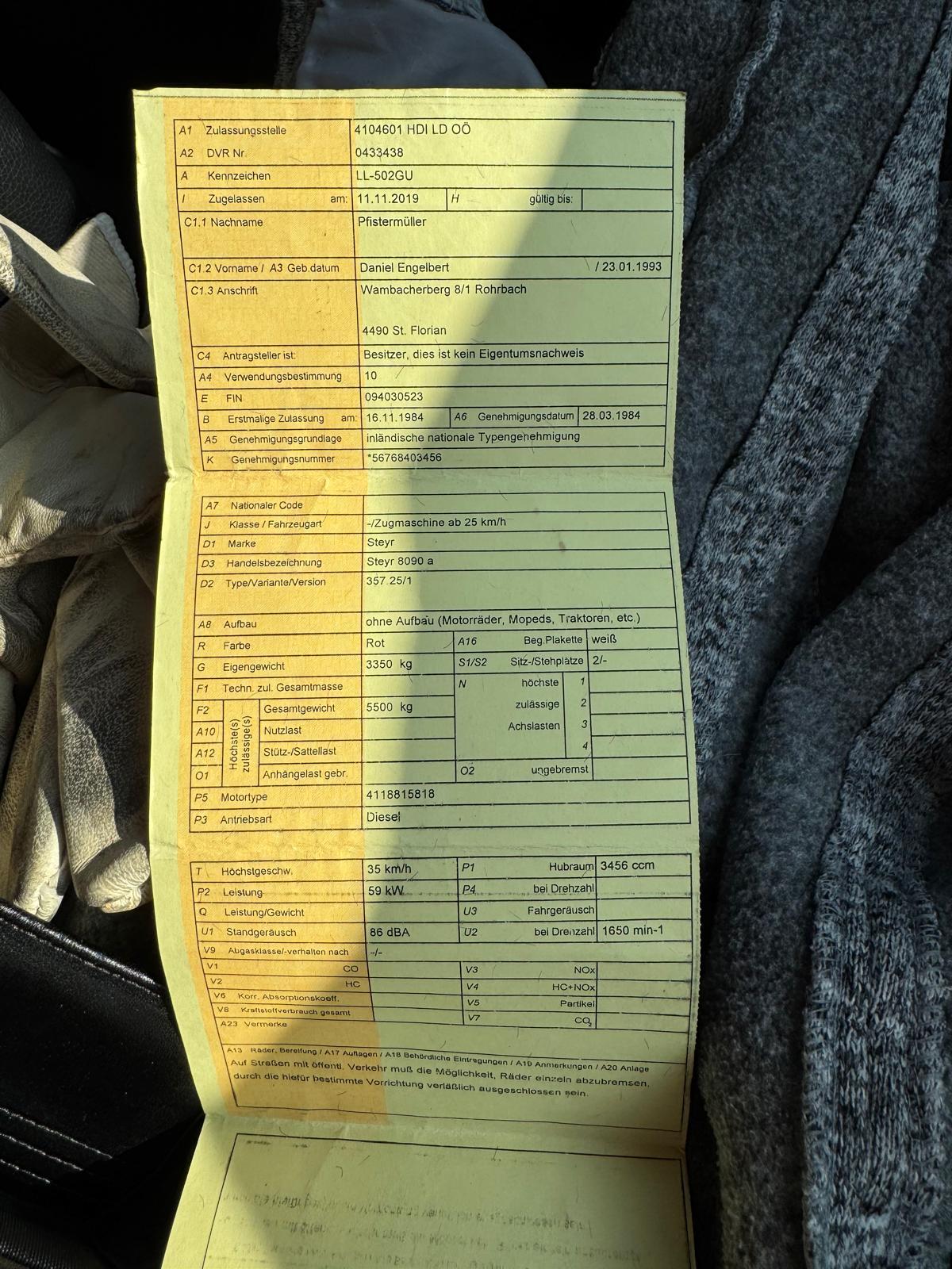 Steyr 8090 SK1 Turbo Allrad + Zwillingsbereifung 2