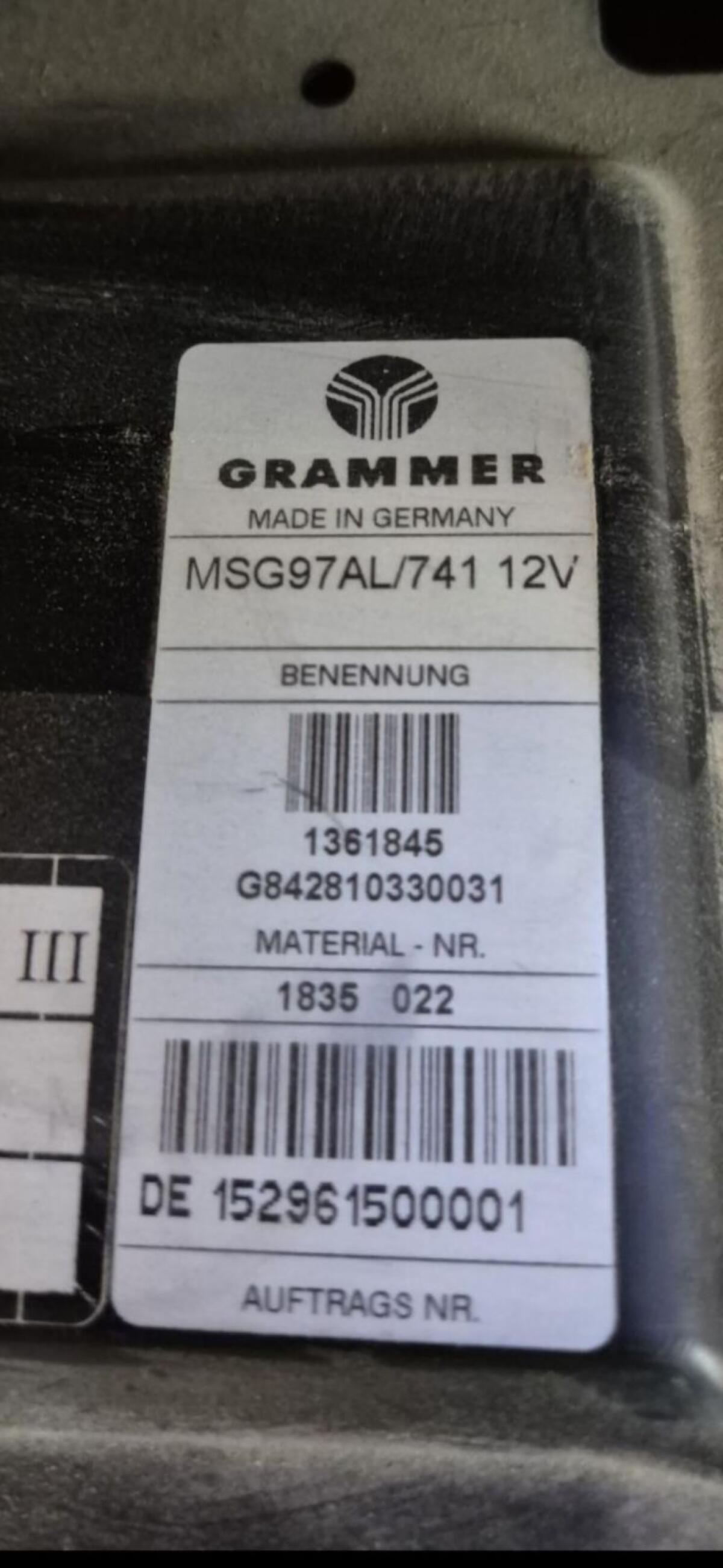 Fendt Traktorsitz Grammer 3