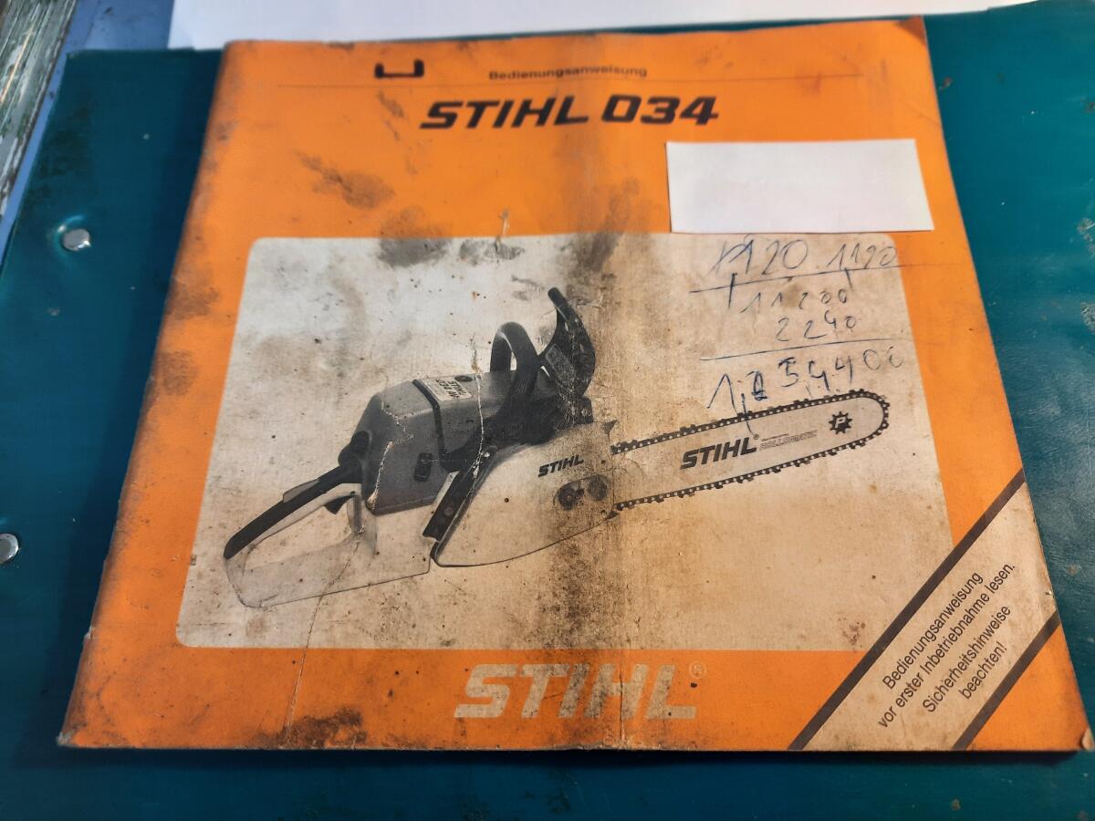 Stihl 034 Bedienungsanleitung 1