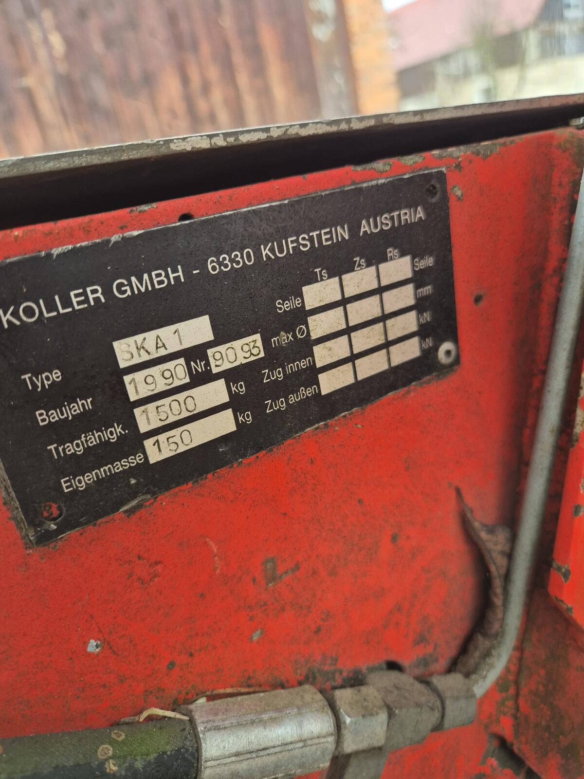Koller K300 mit Laufwagen 3