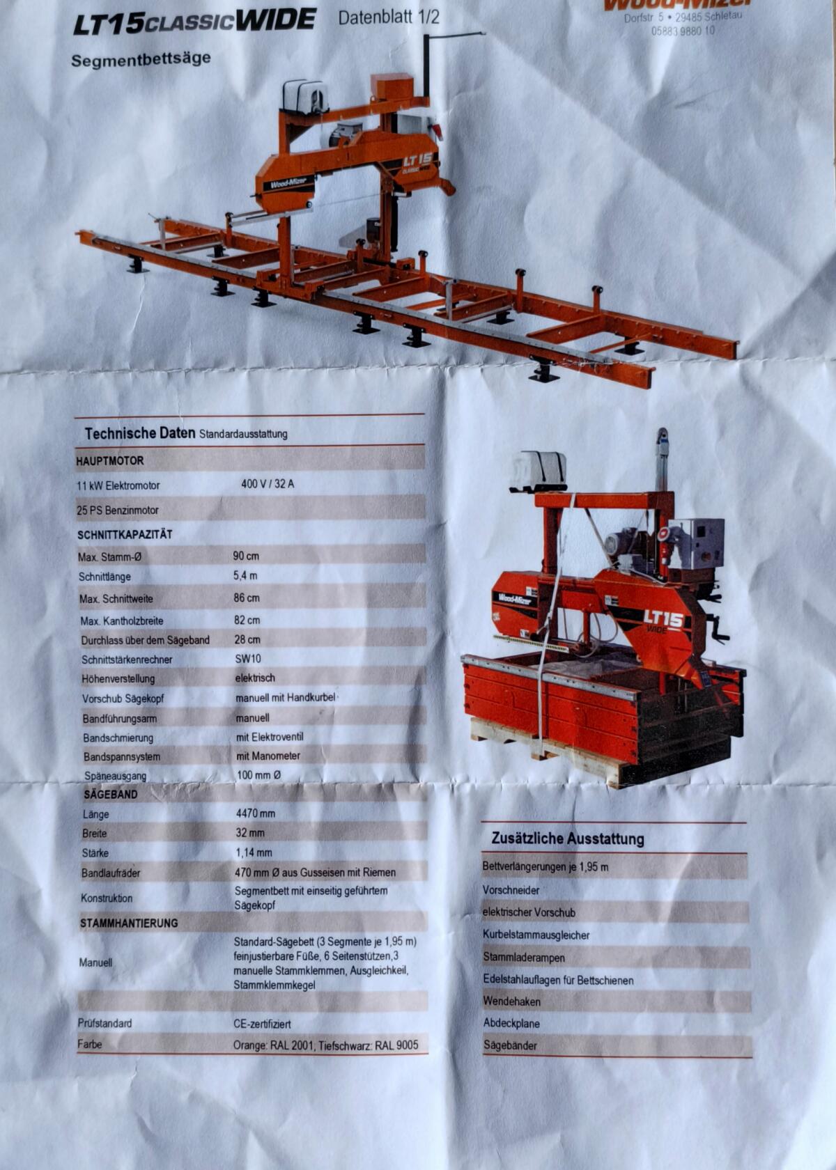 Bandsäge Wood-Mizer LT15ClassicWIDE 1