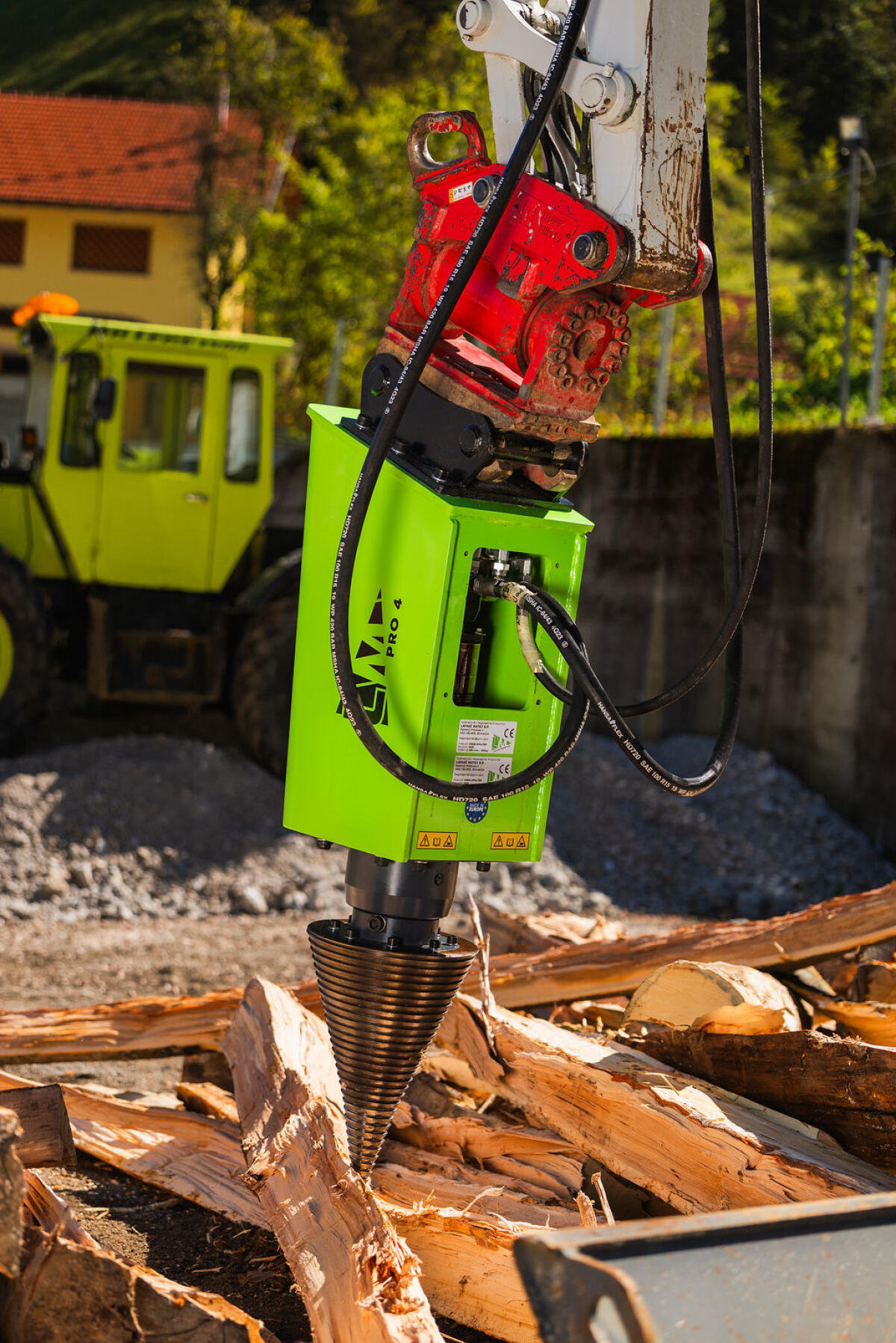 Kegelspalter Modell 4R mit Getriebe und Kolbenhydraulikmotor 2