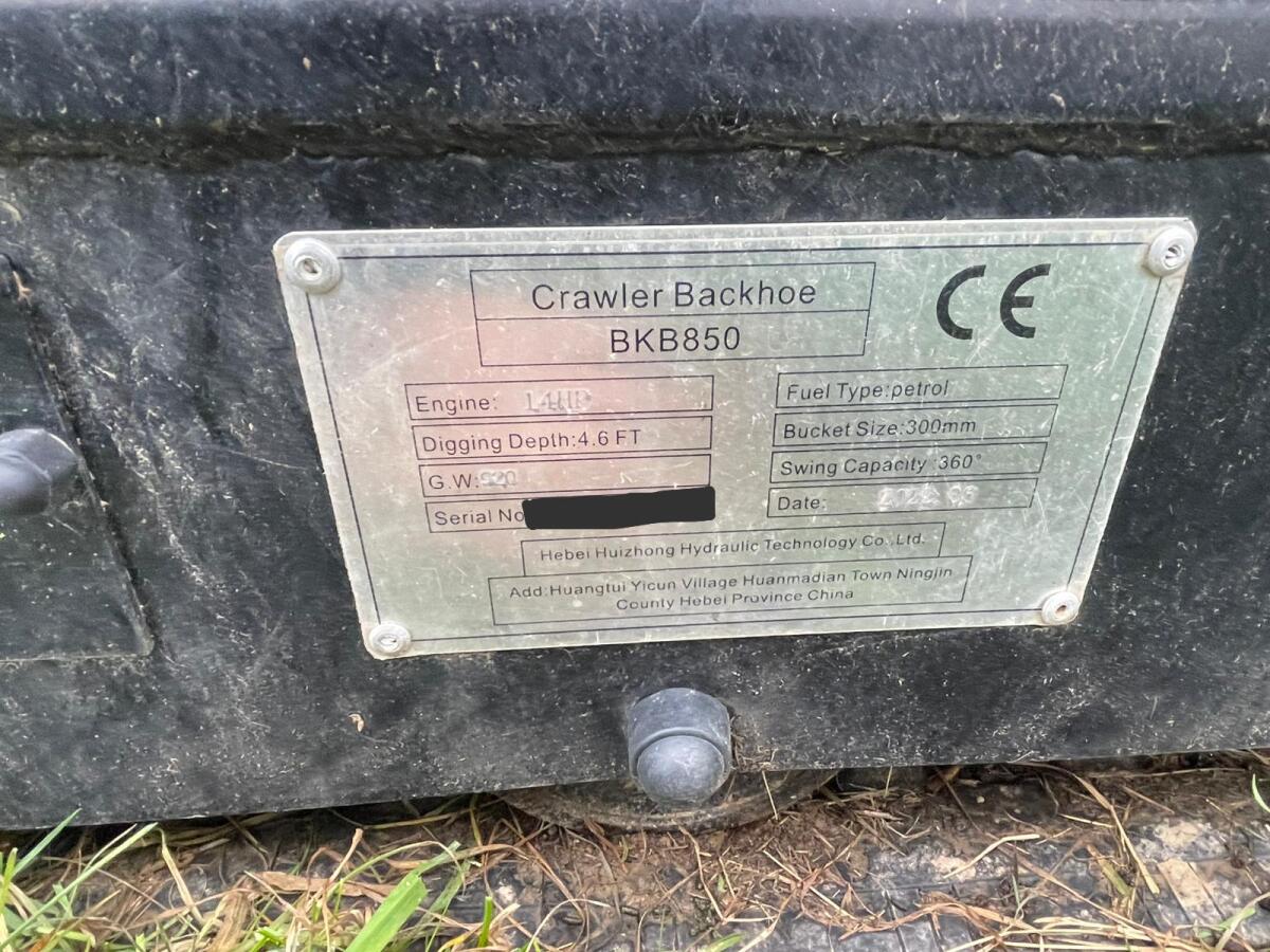 Minibagger HZC BKB850 1