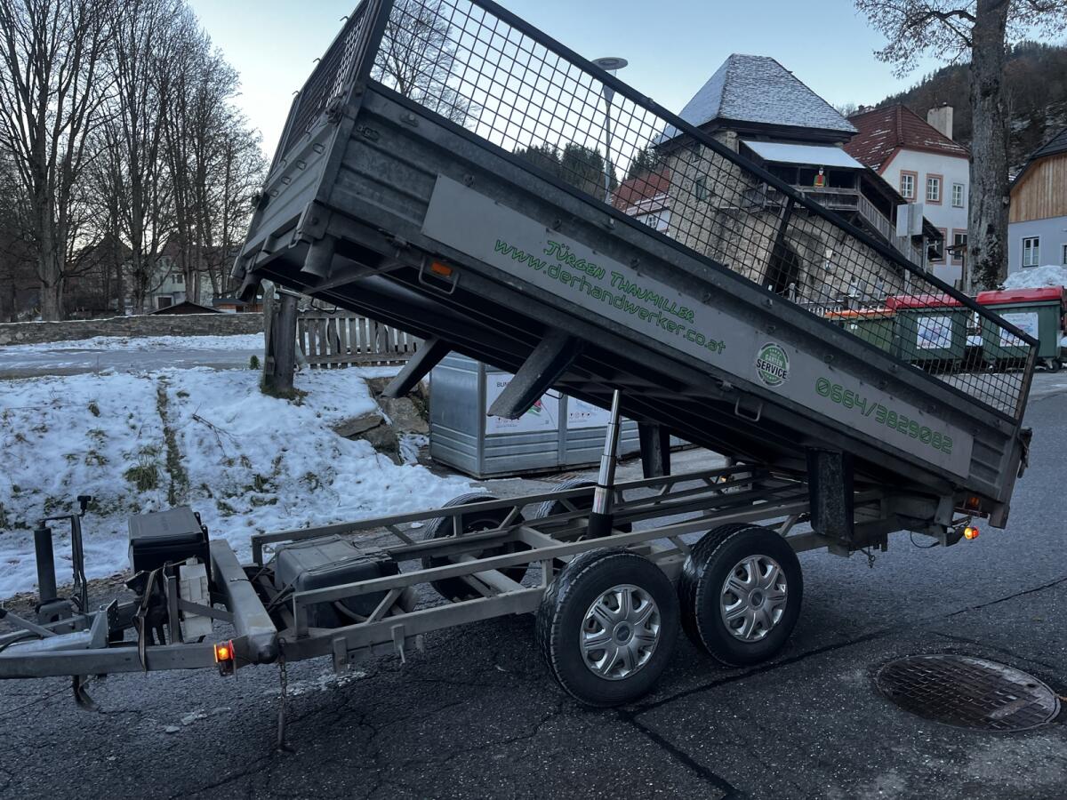 Kipper, Anhänger, Pkw Monsberger 1