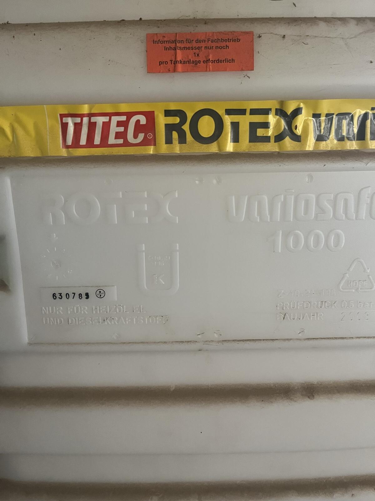 Heizöl oder Dieseltank doppelwandig mit Pumpe 1