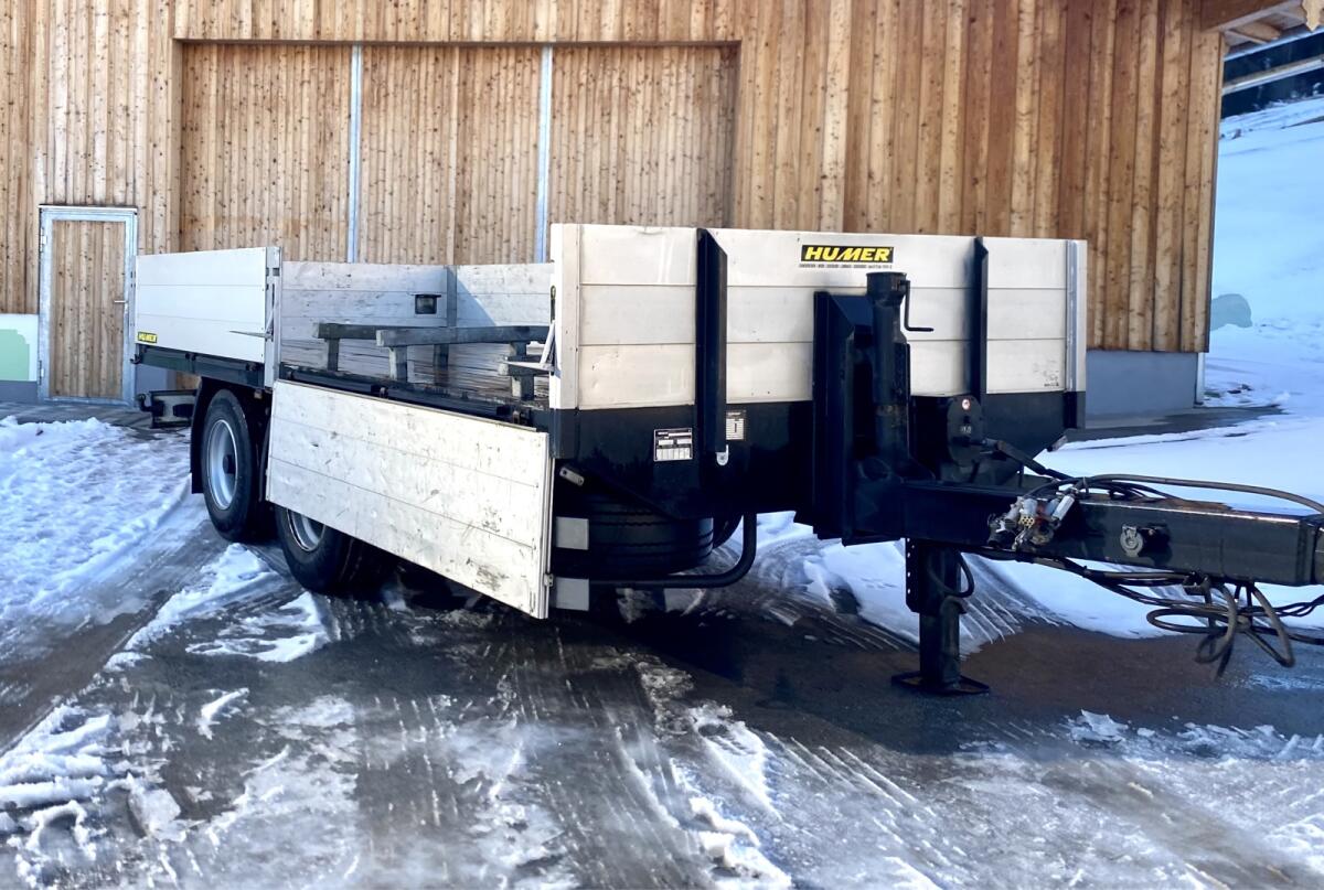 Tandem Zentralachsanhänger Tieflader 1