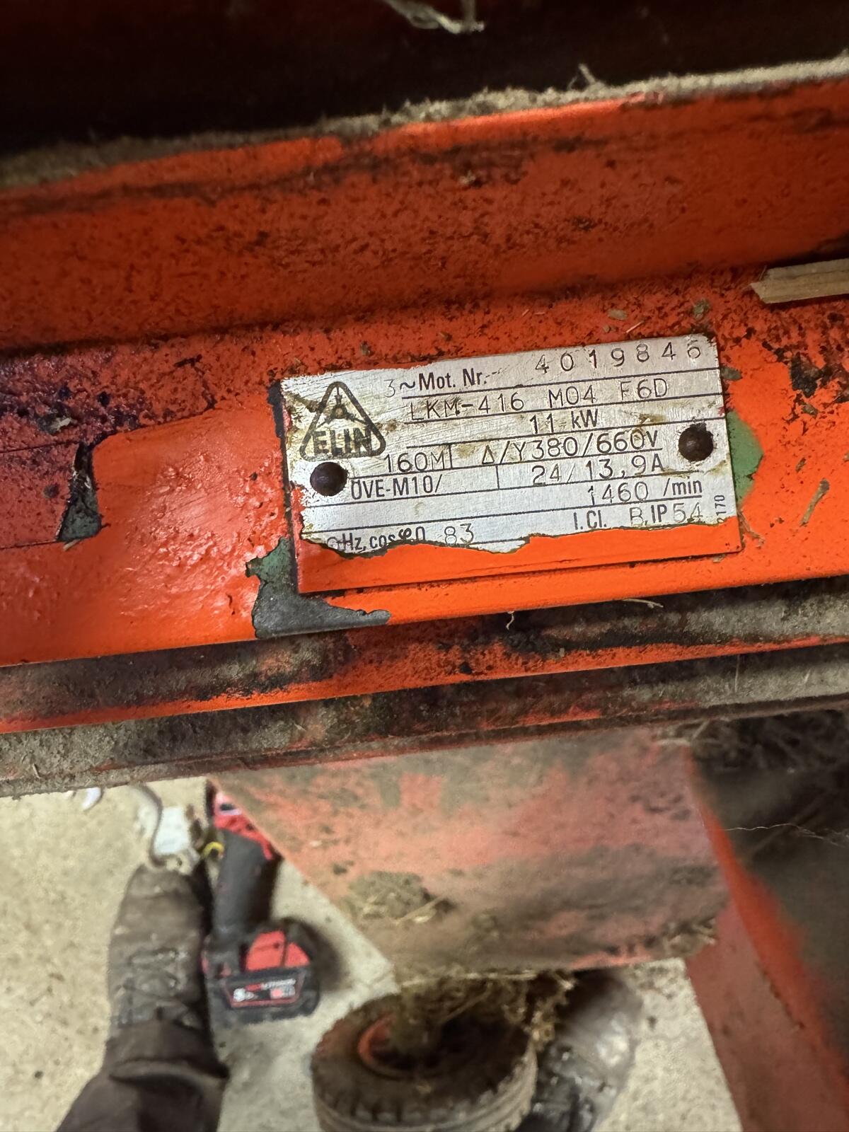 Auer Motor Hackschnitzelgebläse 1