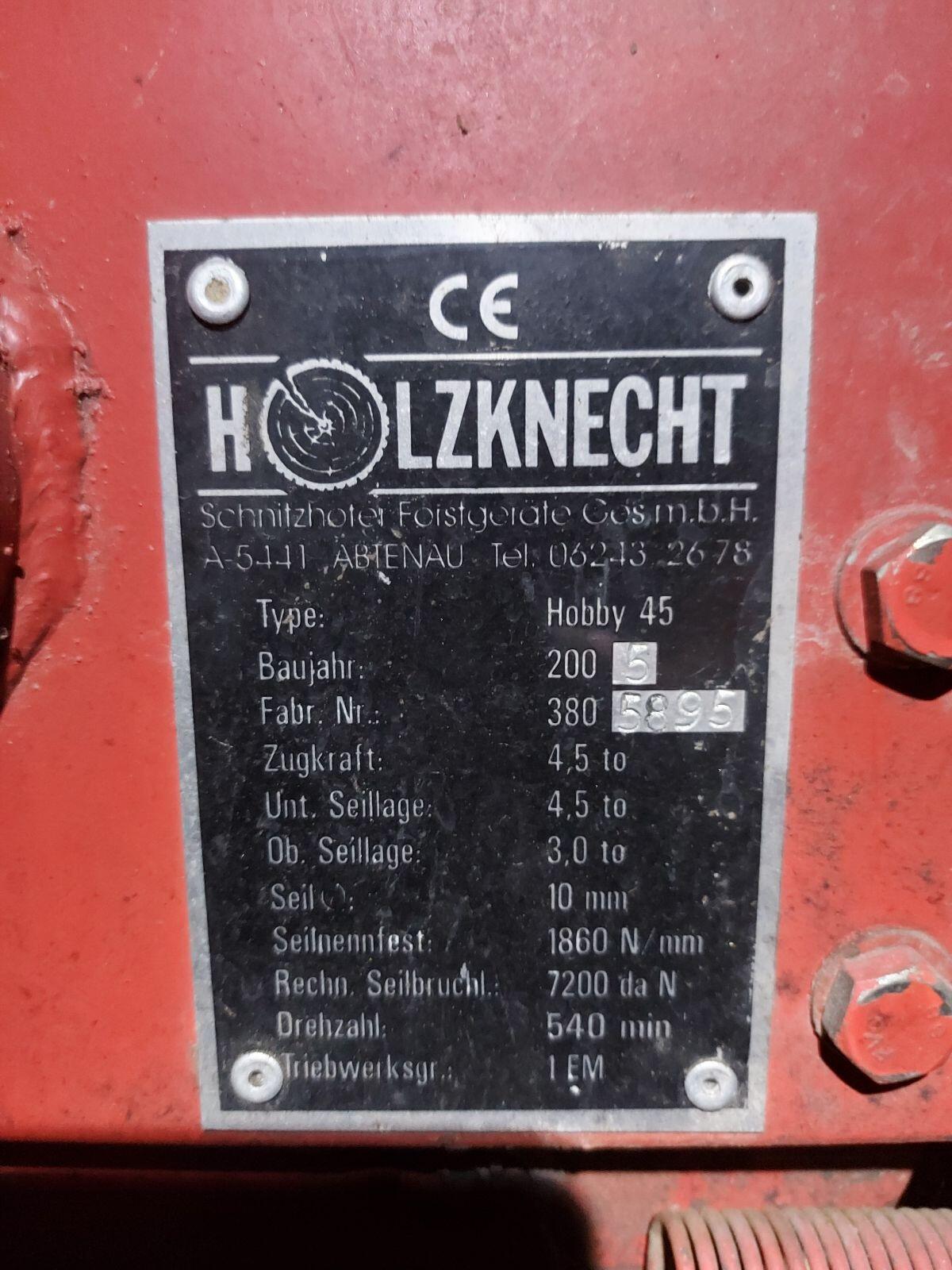 Seilwinde Holzknecht Hobby 45 2