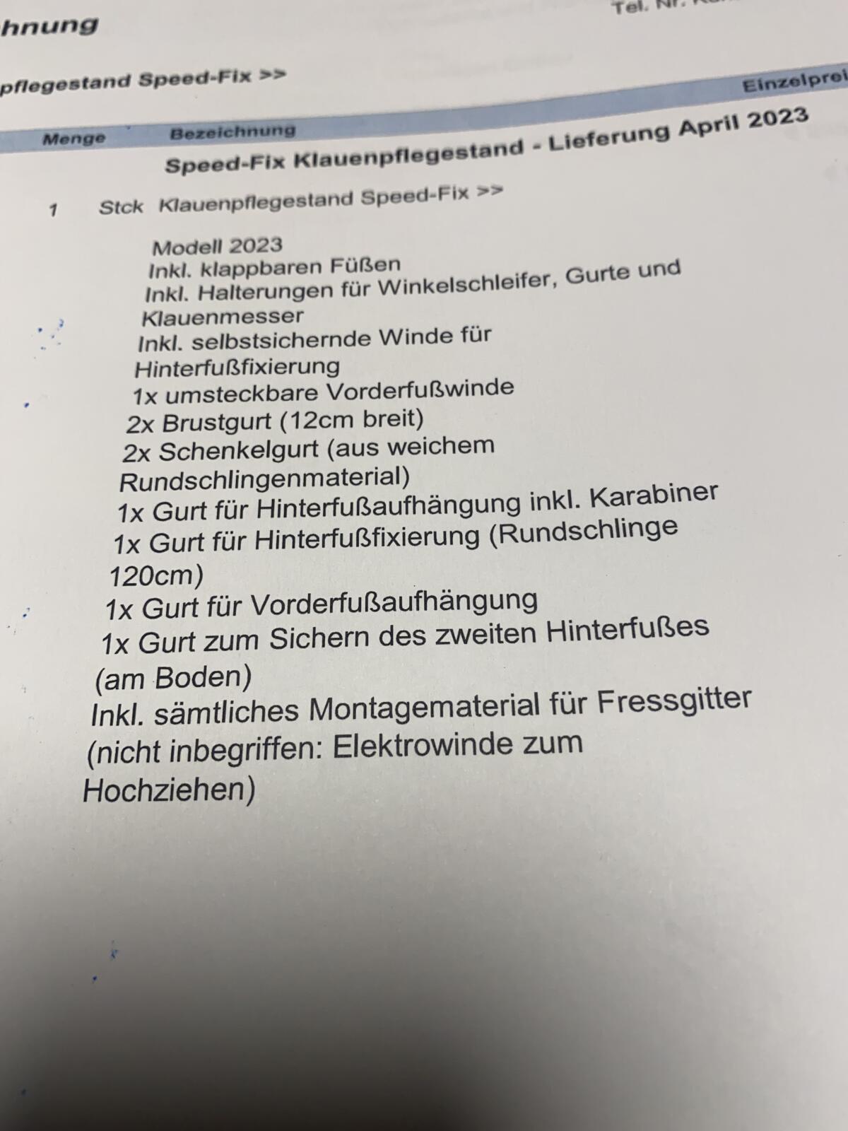 Speed-Fix Klauenpflegestand - neuwertig 3