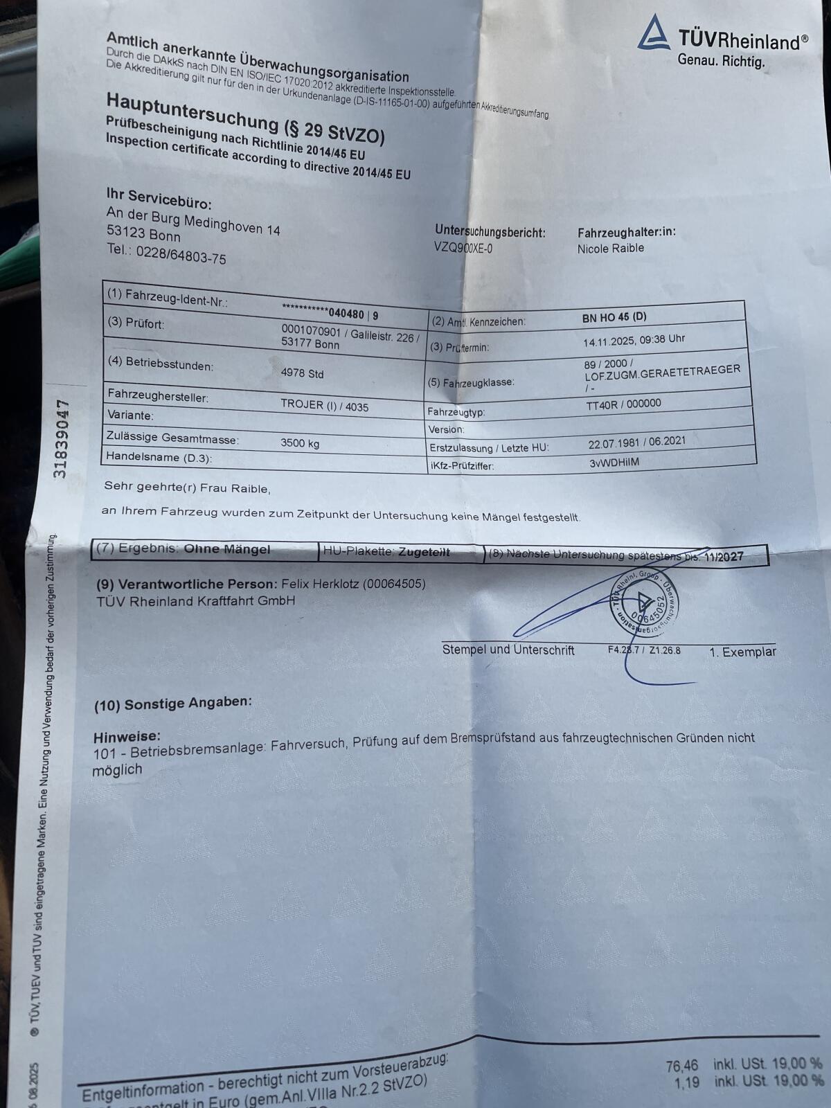 Bergtraktor Alpinist Trojer 3