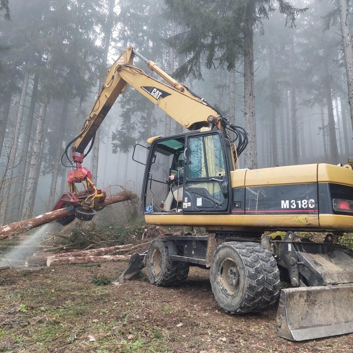 CAT Mobilbagger & Woody 60 1