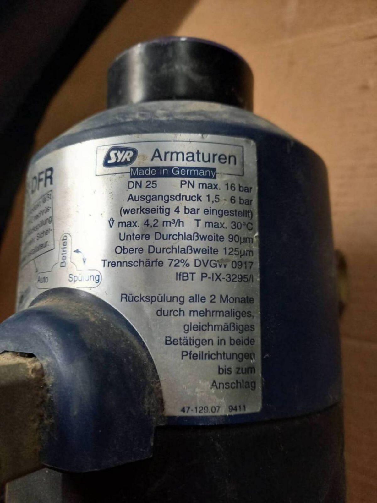 Gebrauchter Wasserfilter DRUFI DFR 3