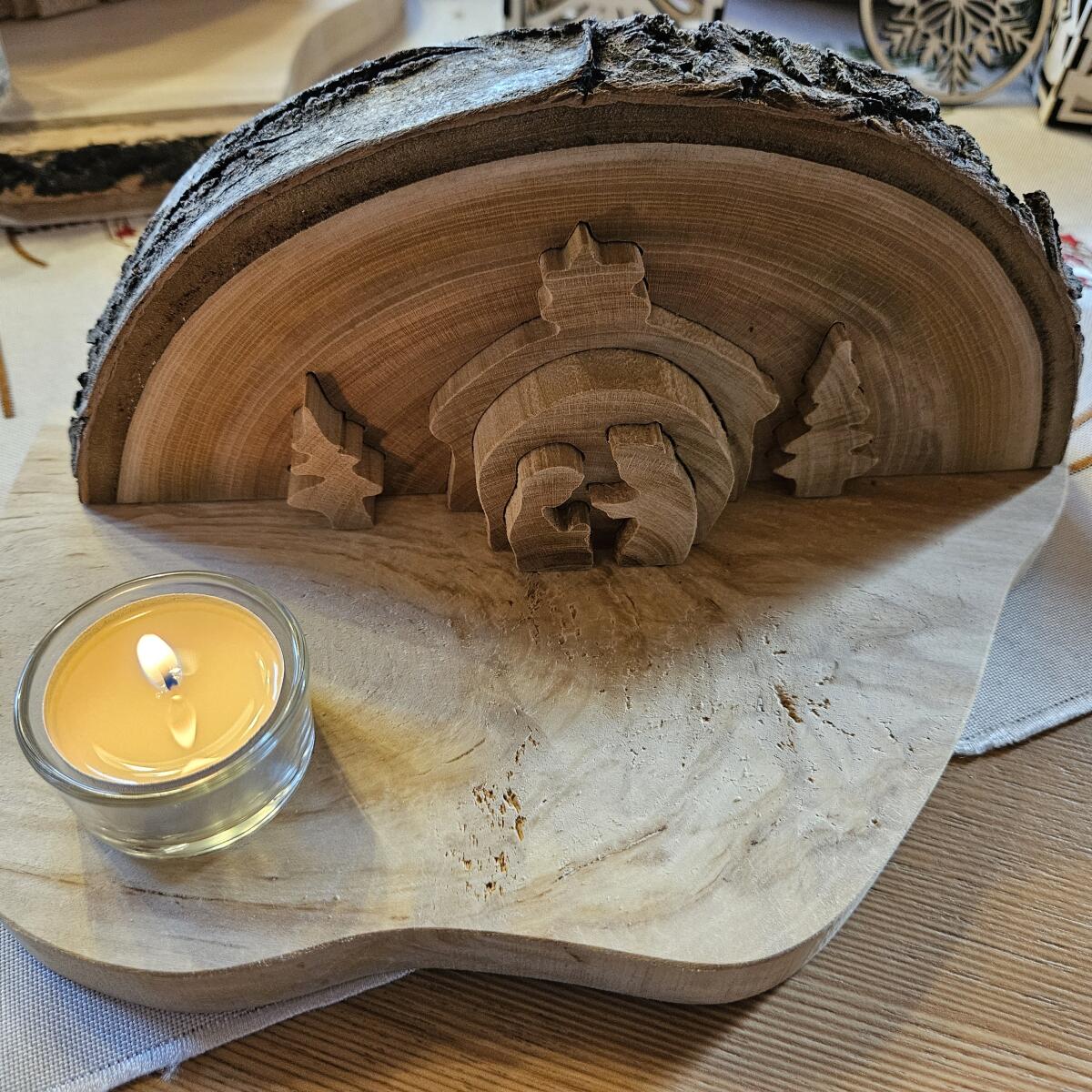 Zirbenteller und Schale mit Deckel 3