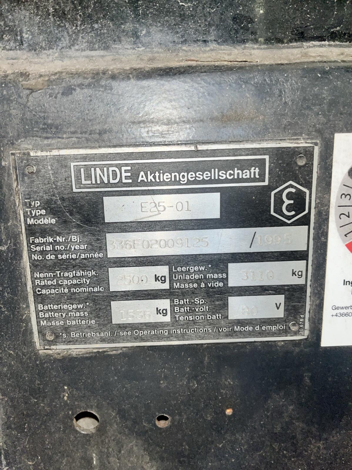 Linde E25 3