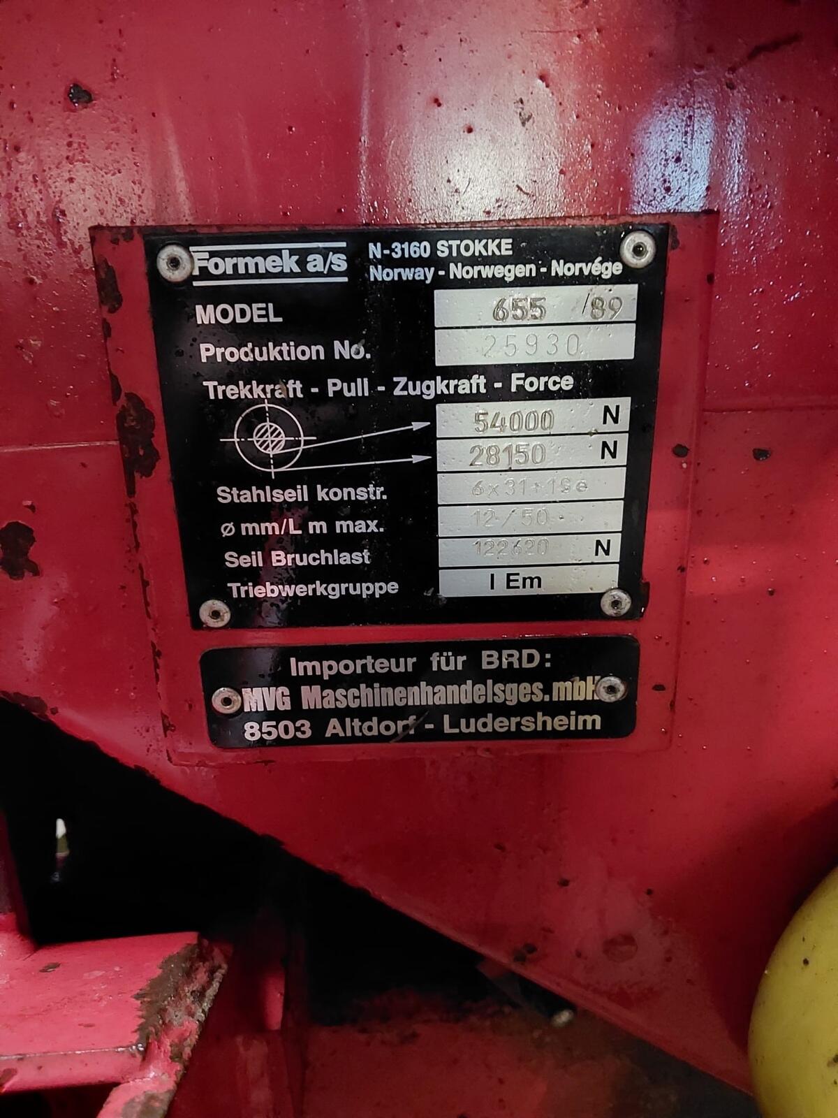 Forstseilwinde 5,5 t 3