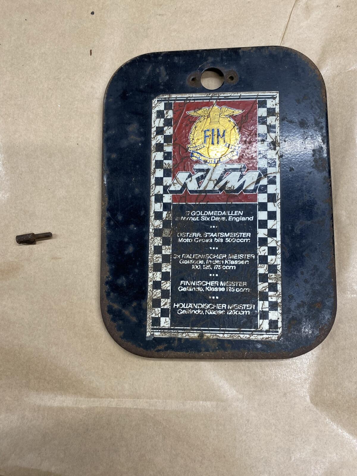 KTM Comet Werkzeug Deckel Original KTM Comet Cross - Puch Mo 2