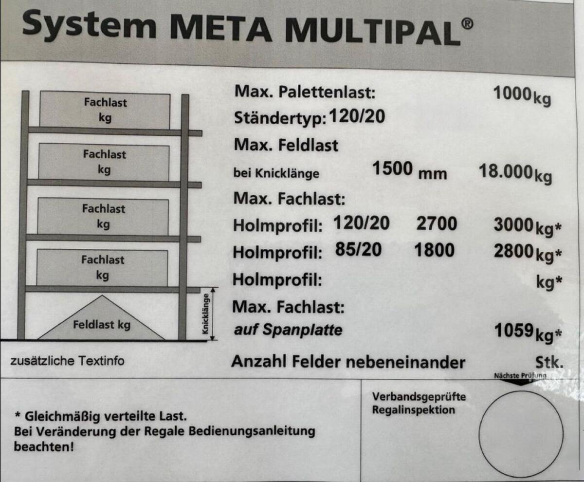 50% vom NP Schwerlastregal Hochregal Palettenregal 2