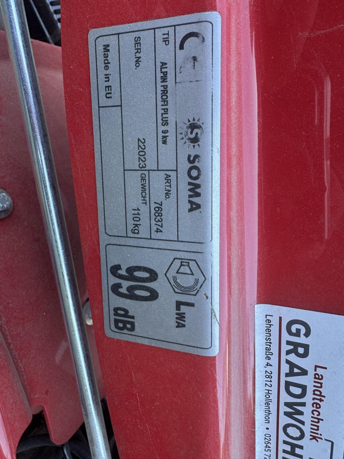 Motormäher Soma Alpin Profi Plus 3