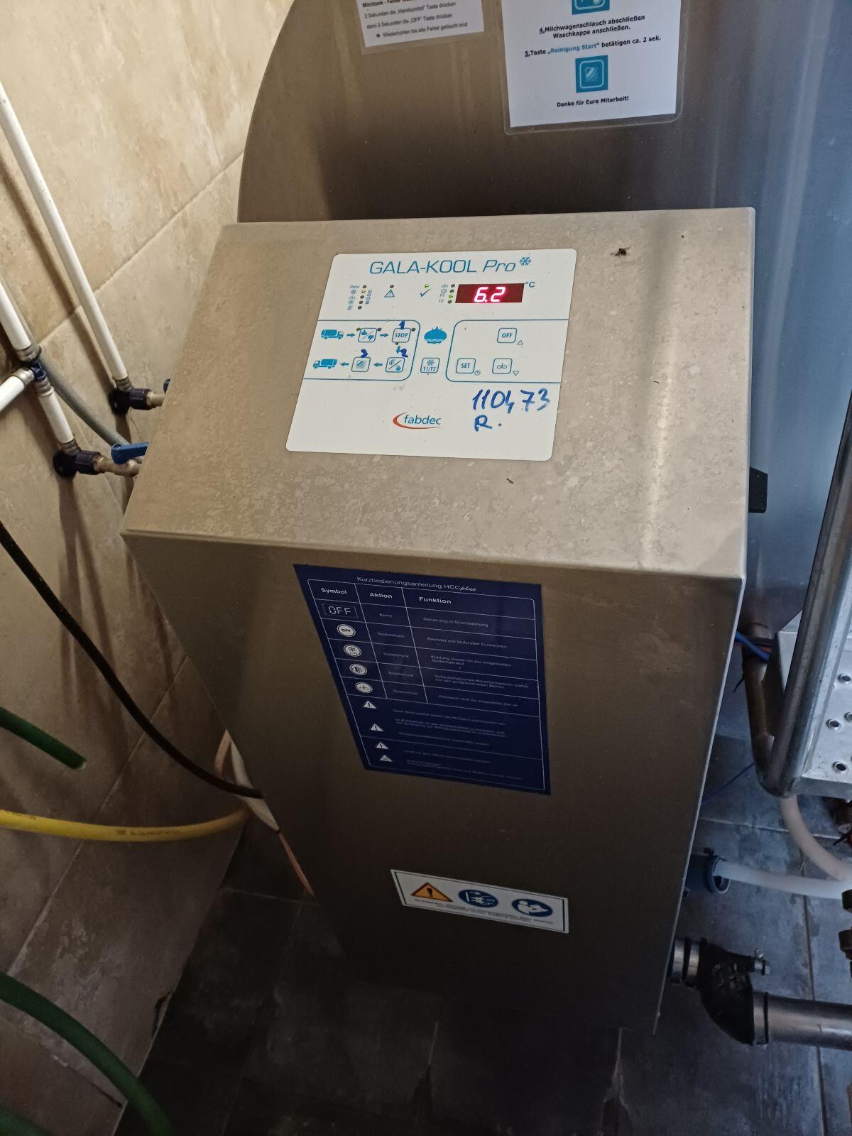 Robotertauglicher Milchtank ca. 3.800 l 2