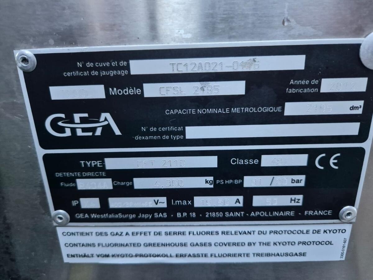 GEA Milchtank 2.200l 3