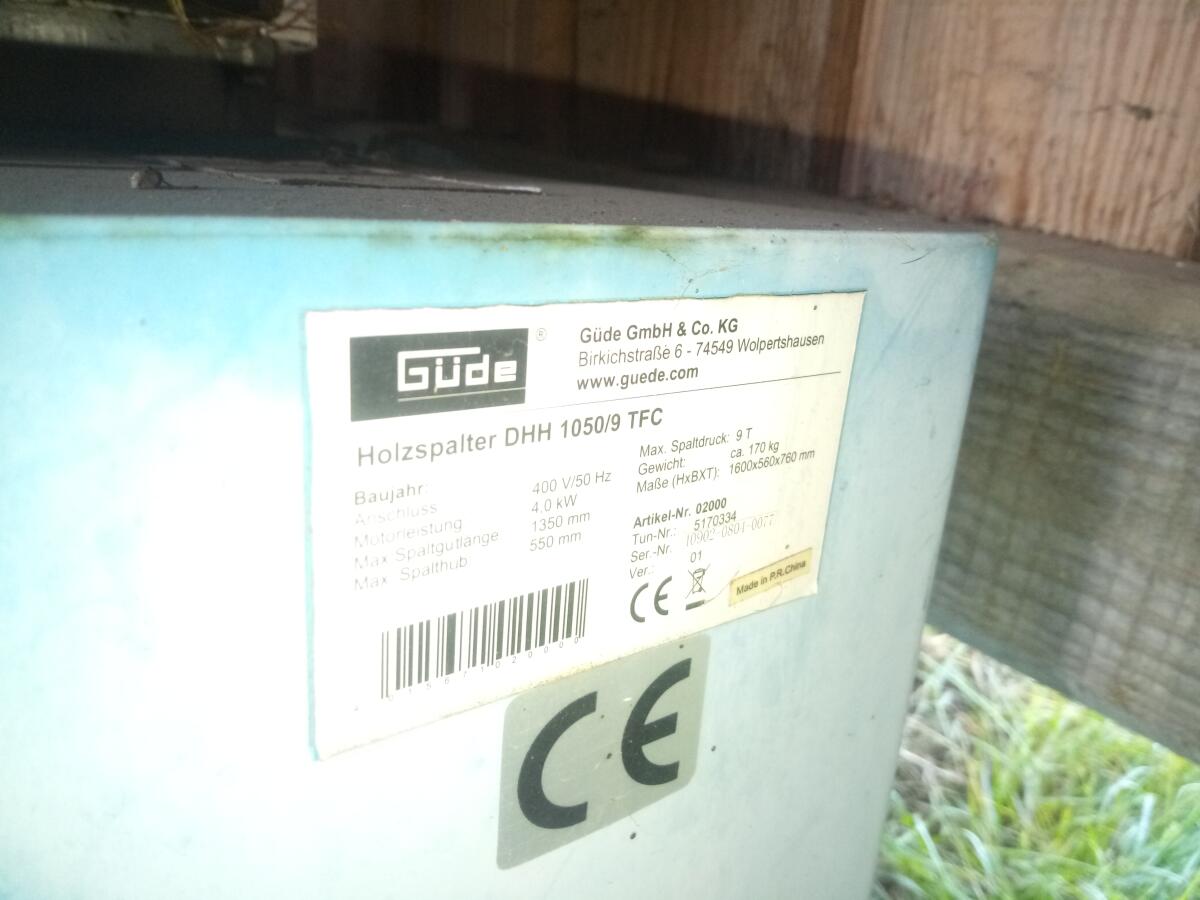 Güde Holzspalter 2