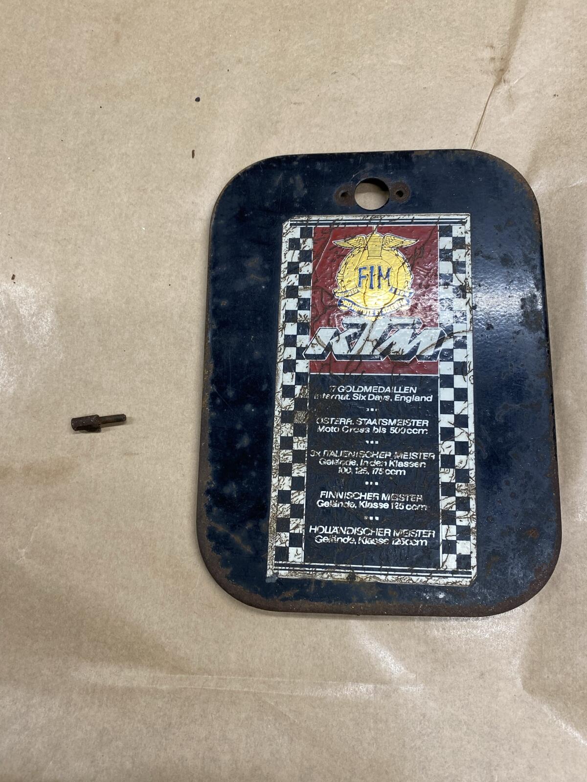 KTM Comet Werkzeug Deckel Original KTM Comet Cross - Puch Mo 1