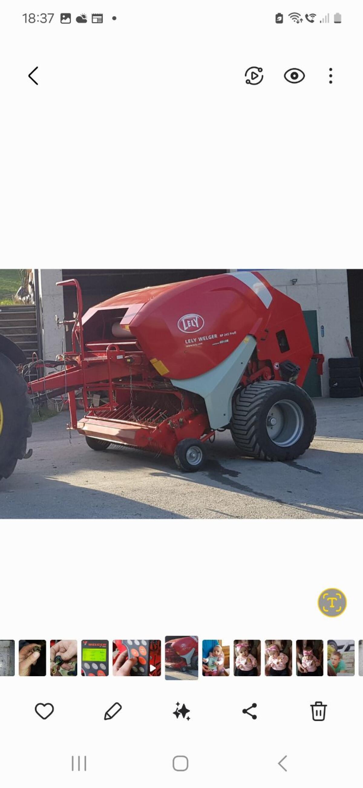 Rundballenpresse Welger RP245 Profi 1