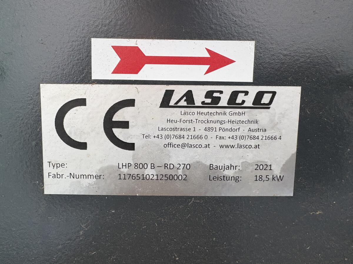 Heutrocknung Bodenschacht und Ventilator, Lasco 3