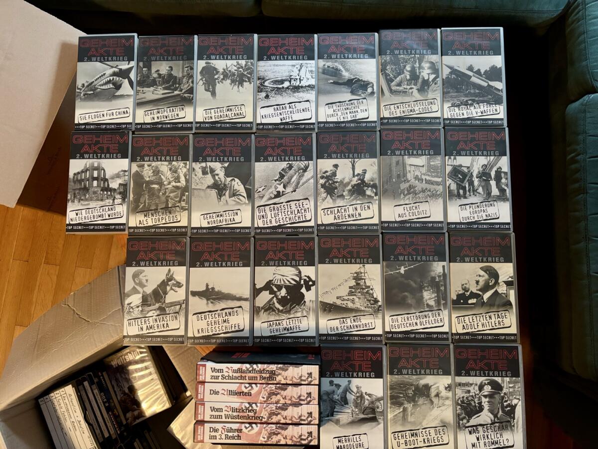 VHS-Kassetten Filmdokumentation 1