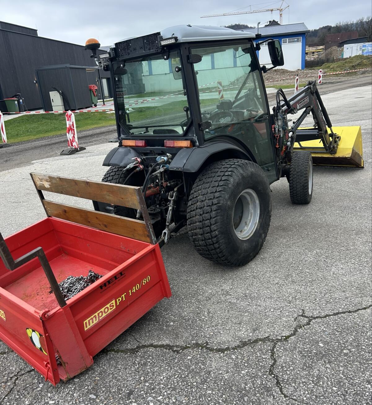 Same Solaris 35 mit Schneeketten und Schneepflug 3