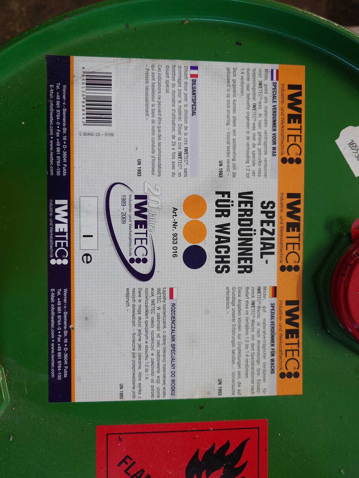 Verkaufe Wachsverdünner 2