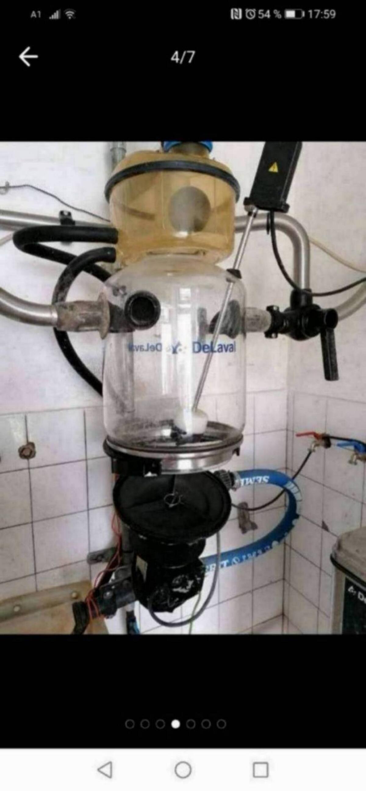 Rohrmelkanlage De Laval 3