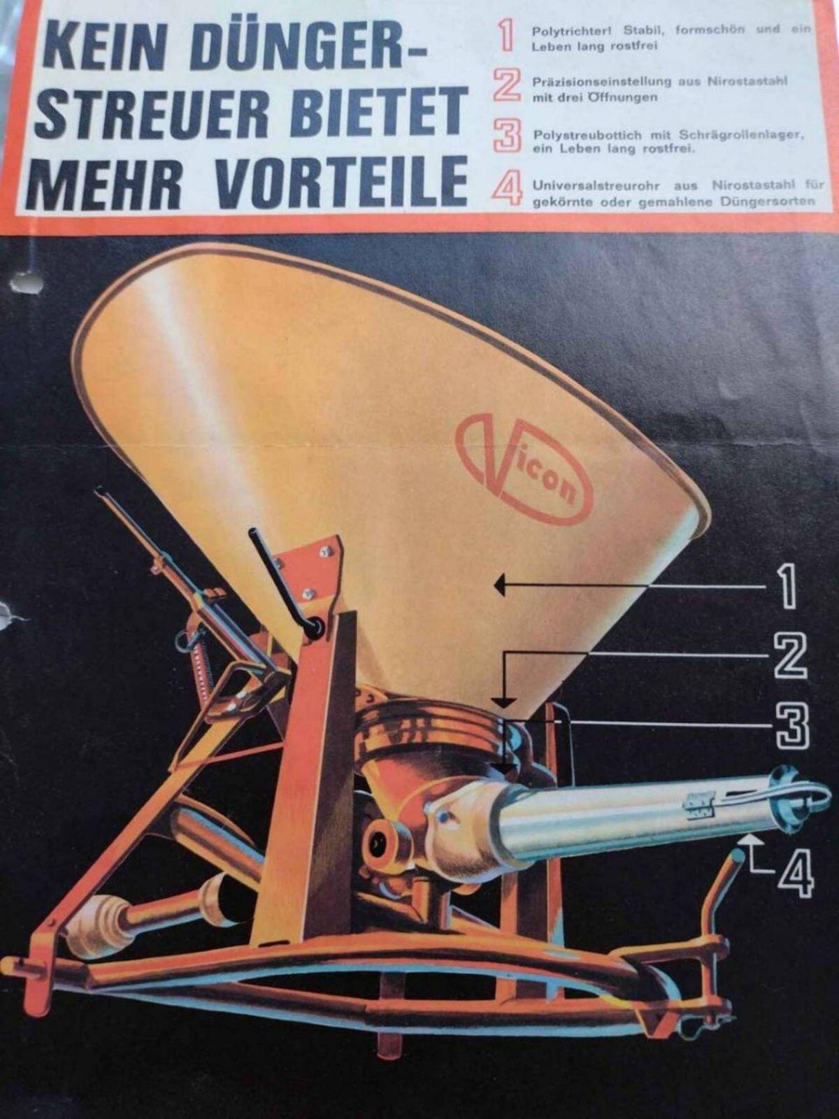 VICON Pendelstreuer Mineraldüngerstreuer auch für Obstbau 2