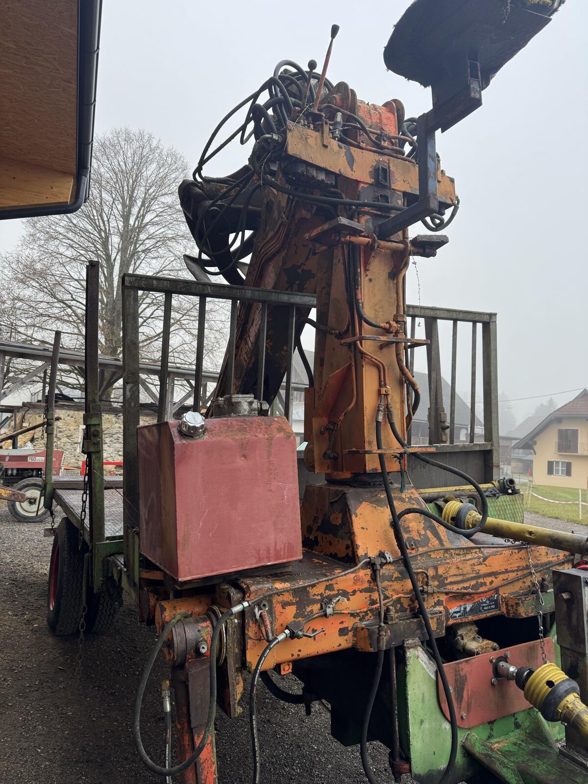 Forstanhänger mit Penz Kran 3