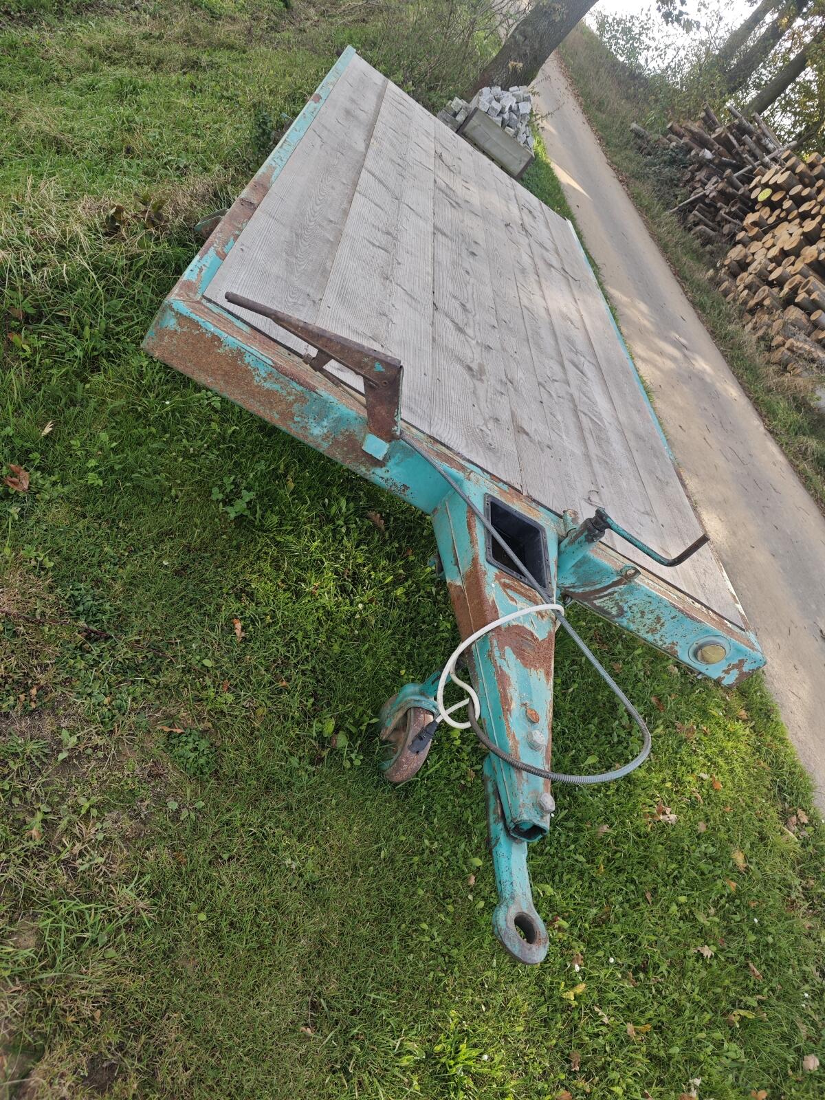 Anhänger, Tieflader Steyr Hamster 3