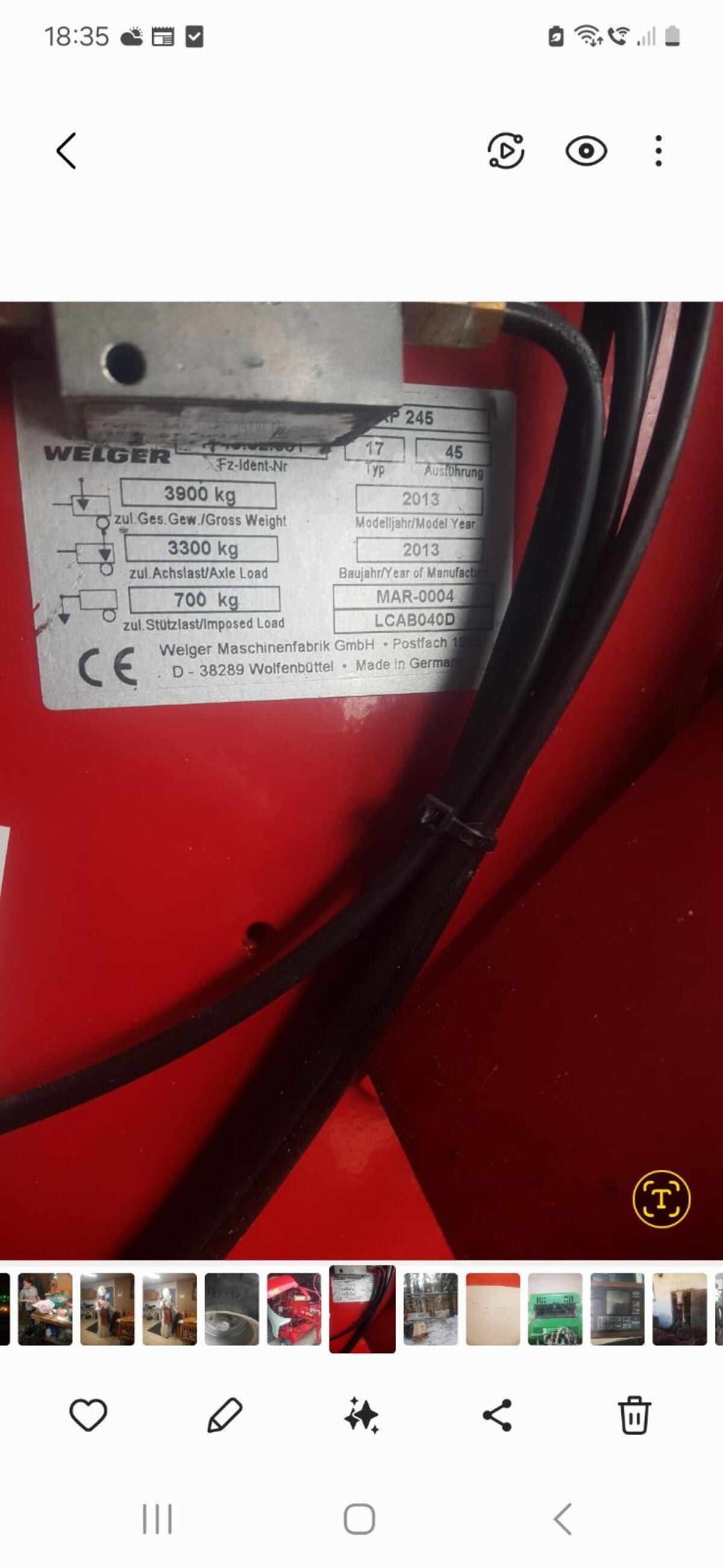 Rundballenpresse Welger RP245 Profi 3