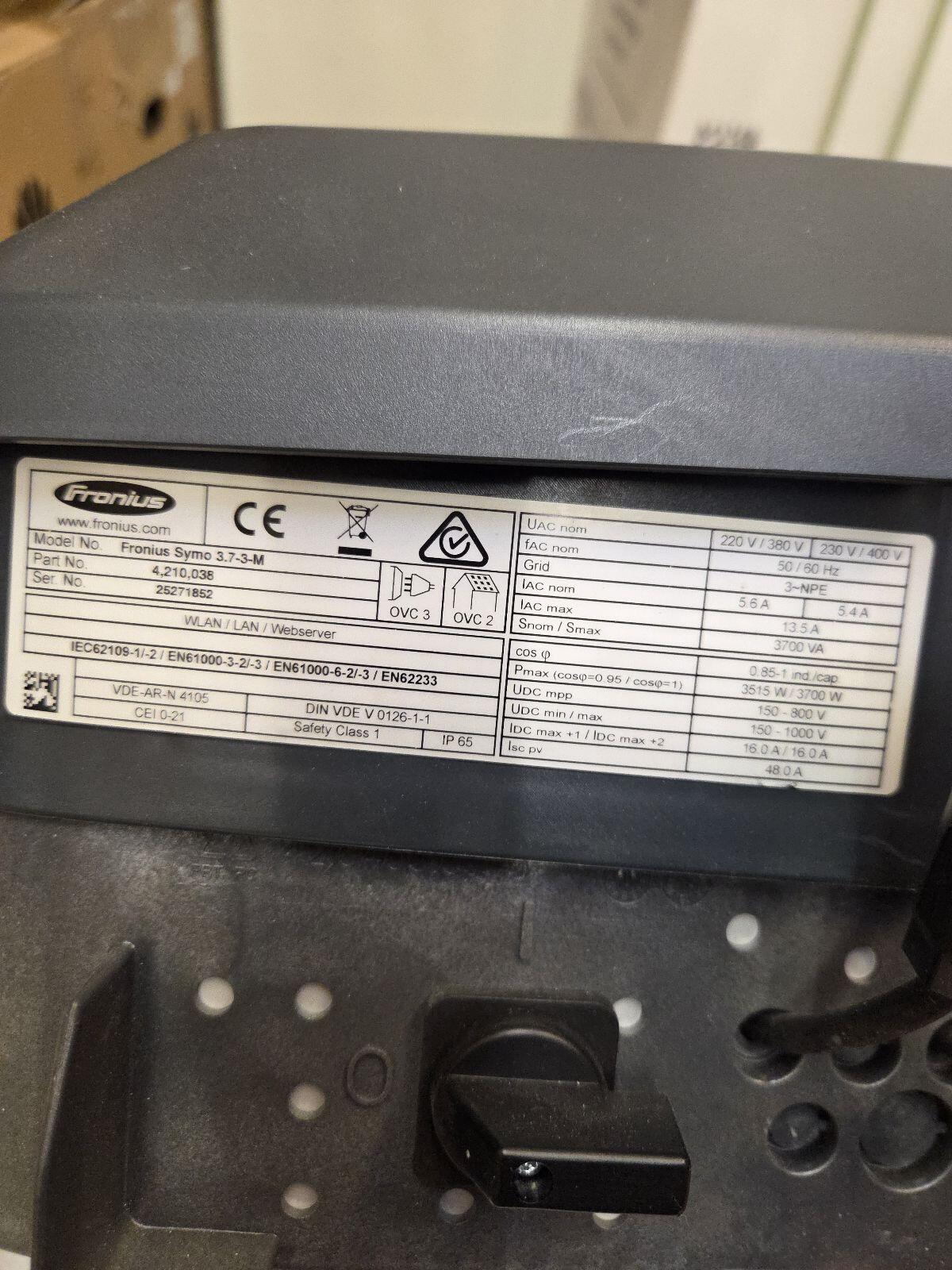 Fronius 3.7 Wechselrichter 2