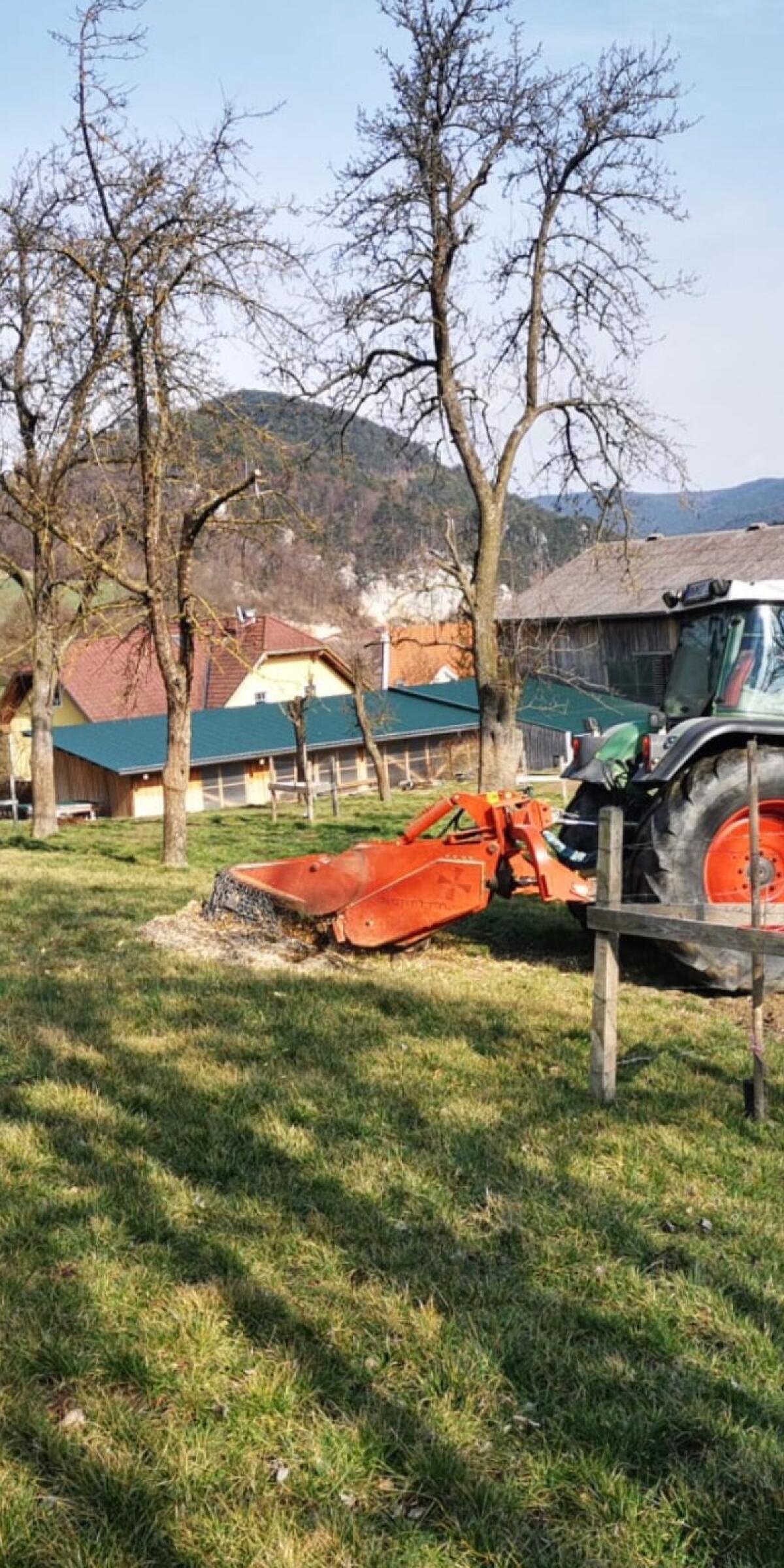 Ballentransport, Häckselwagen, Stockfräsen 3